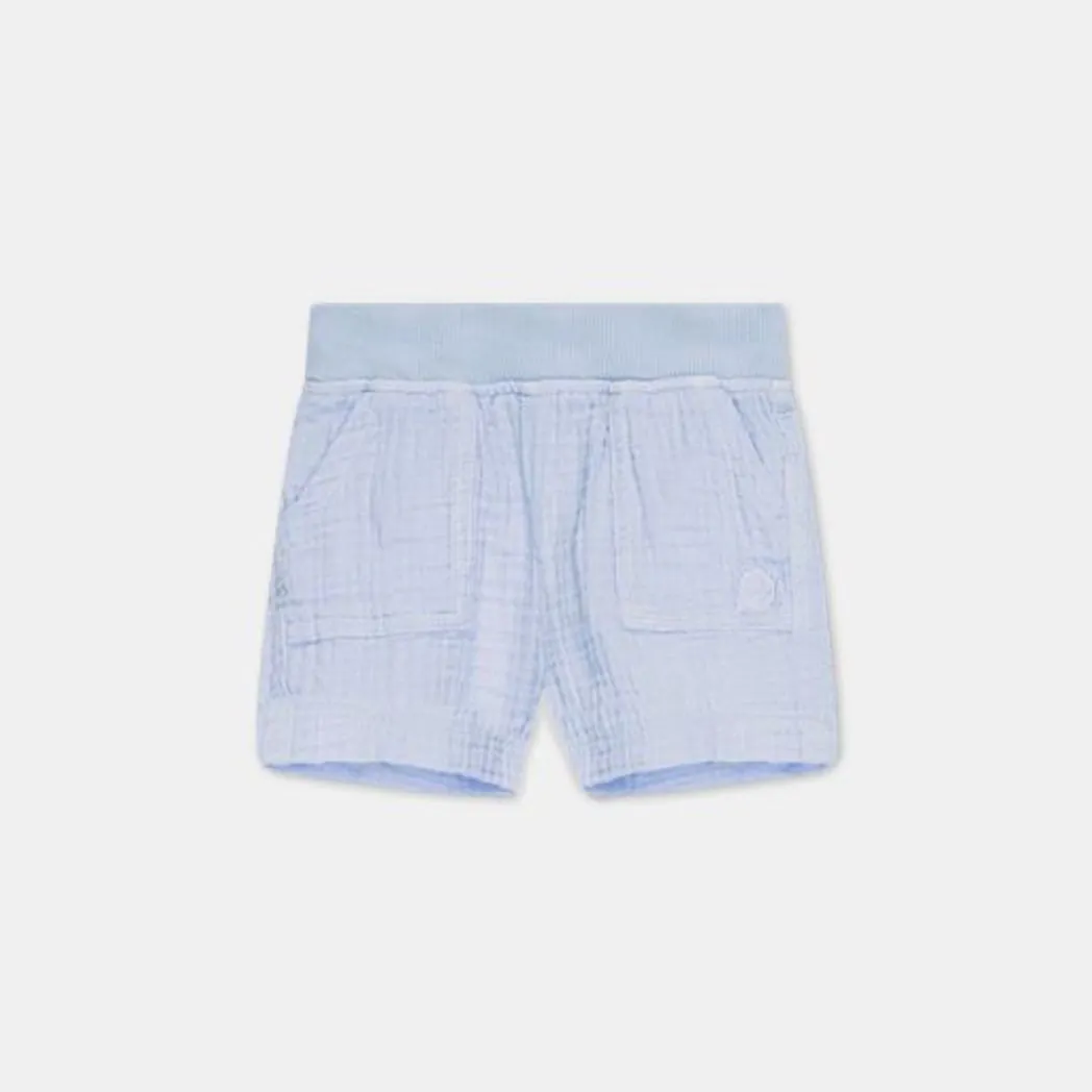 Bermuda Shorts Musselin Ariel Blue