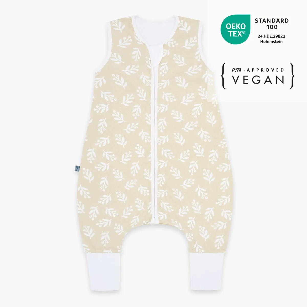 Schlafsack mit Füssen 1.0 TOG | Floral Sand