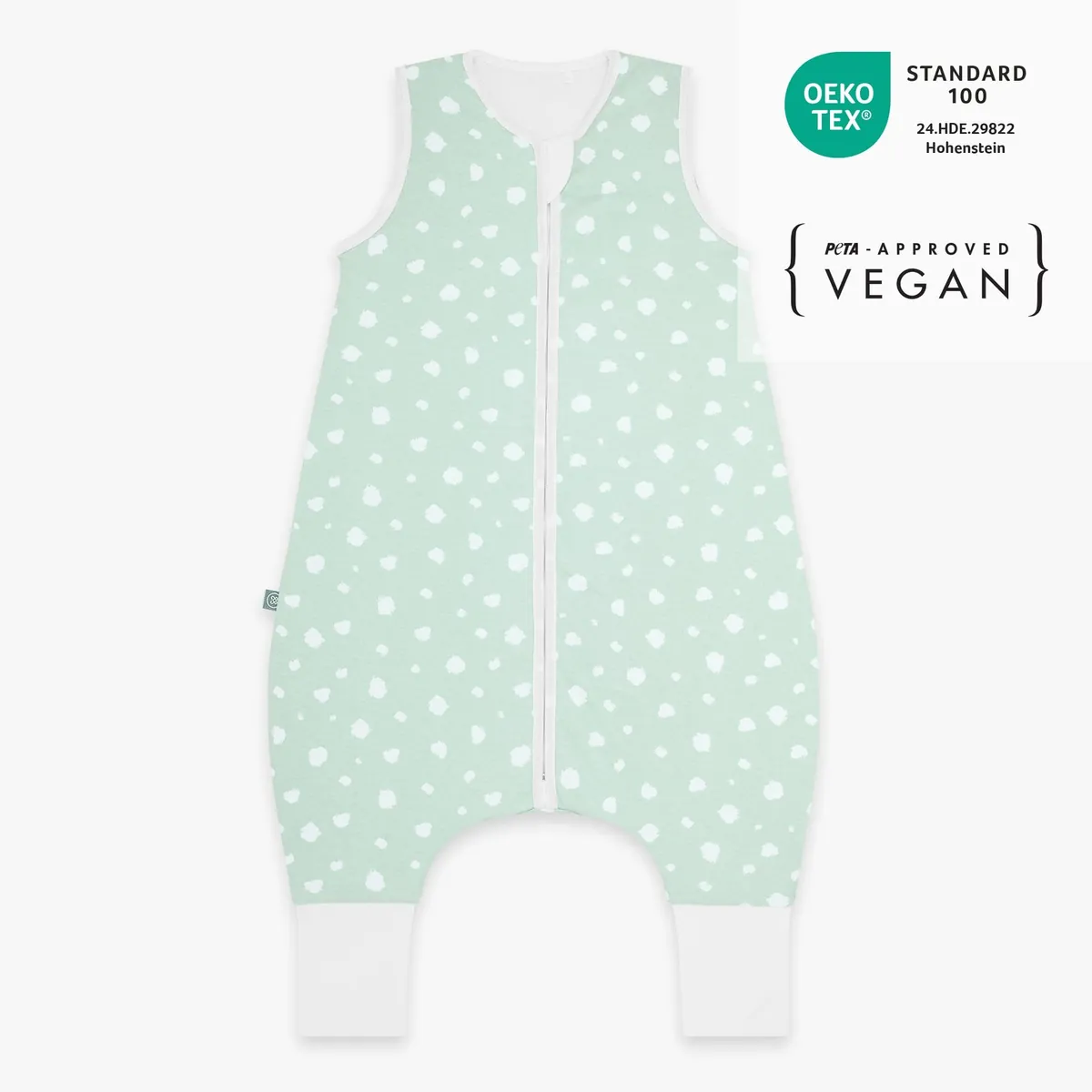 Schlafsack mit Füssen 2.5 TOG | Punkte Mint