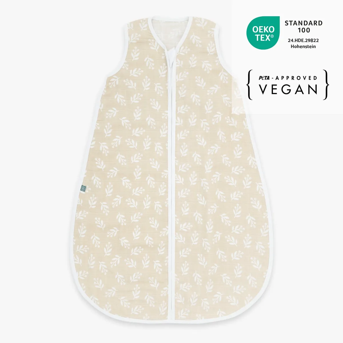 Musselin Schlafsack 0.5 TOG | Floral Sand