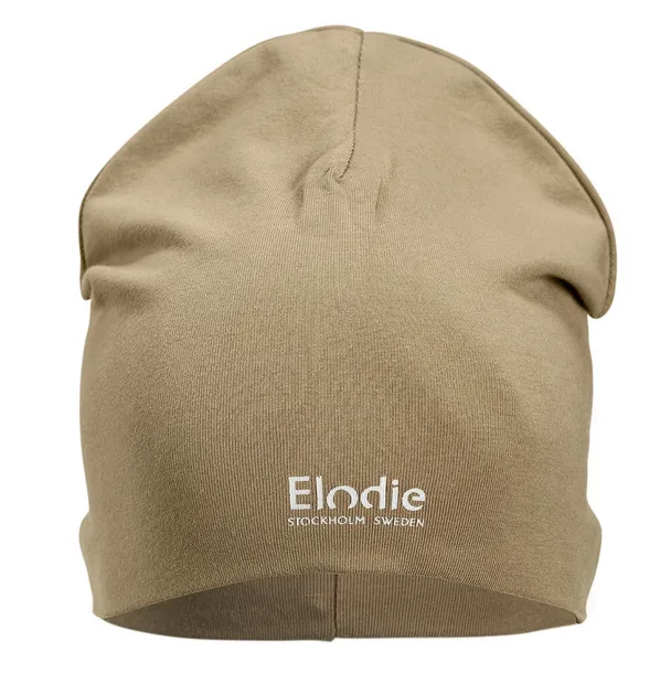 Logo Beanie Übergangszeit Sand