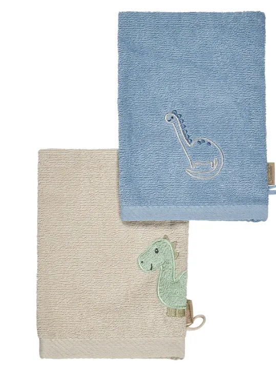 Sterntaler Waschlappen 2er Pack Frottee Dino Rexi