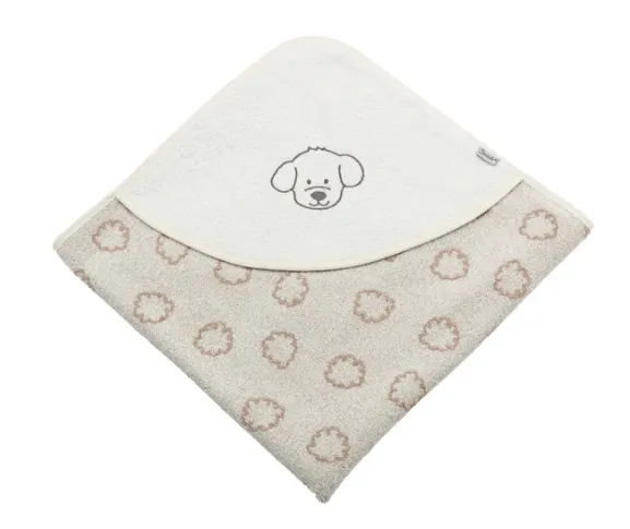 Sterntaler Kapuzenbadetuch 80x80cm Hund Lucky