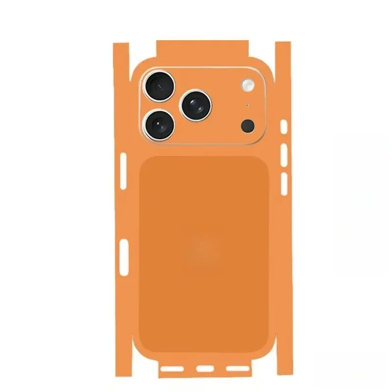 For Apple iPhone 17 16 15 14 iPhone13 Pro Max Full body Wrap Decal Skin 3D Plain color Rear Protective Sticker Film