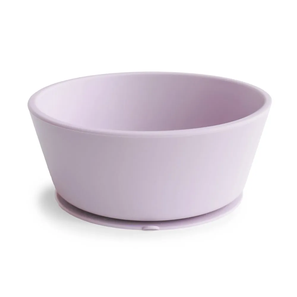 Mushie Silikon Schüssel mit Saugnapf | Soft Lilac