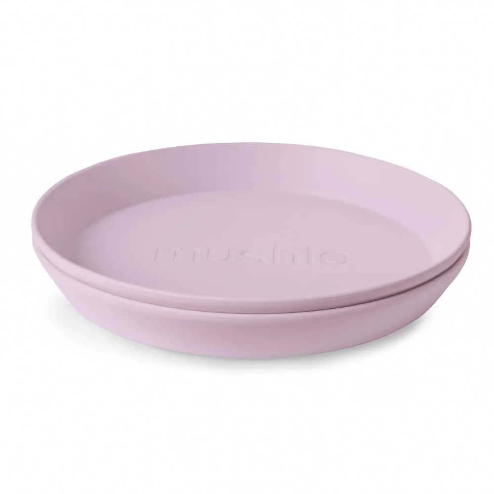 Mushie Kinderteller | 2er Set Soft Lilac