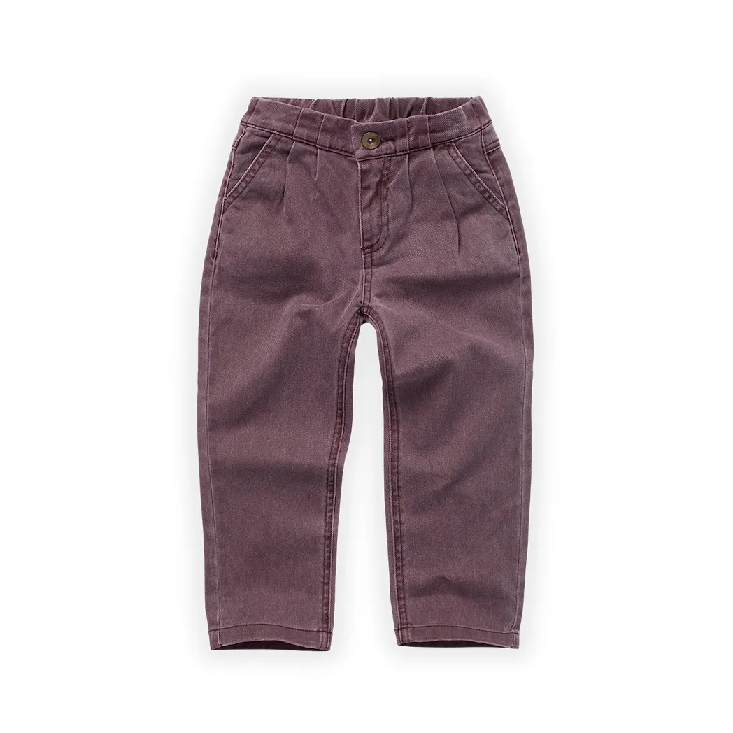 Denim Hosen Burgundy
