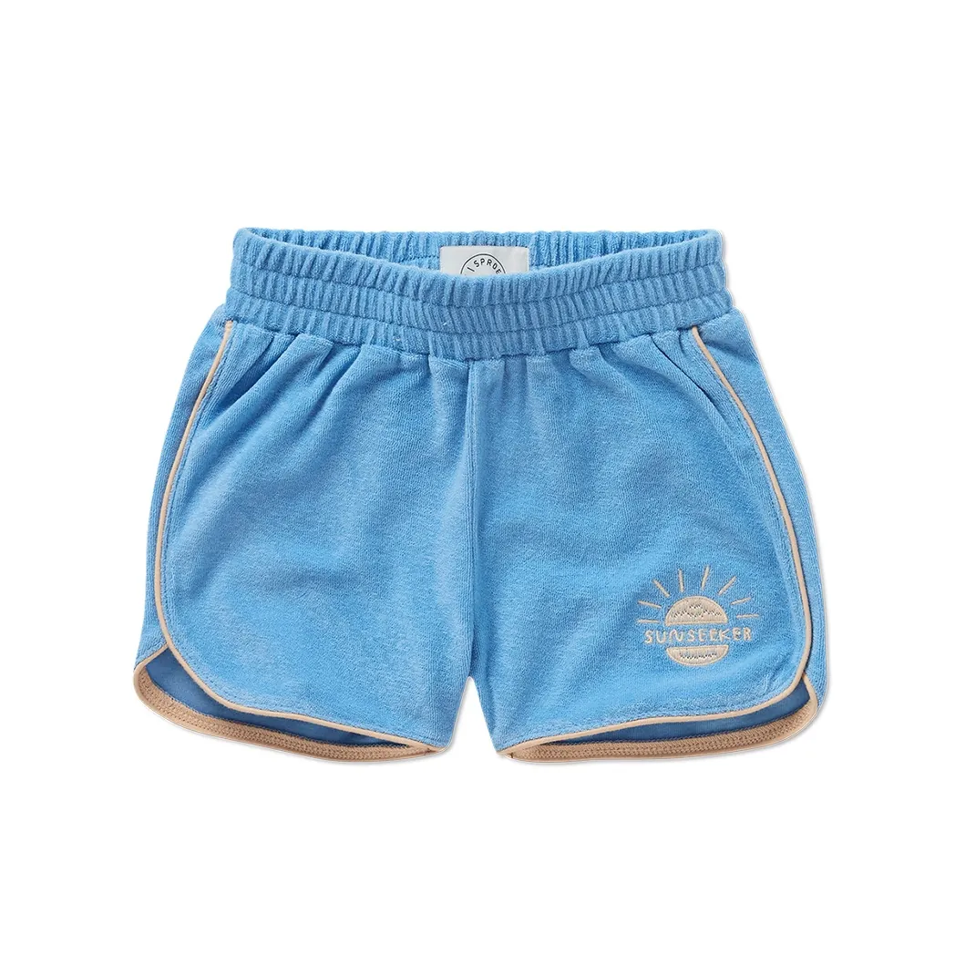 Frottee Sport Shorts Breezy Blue