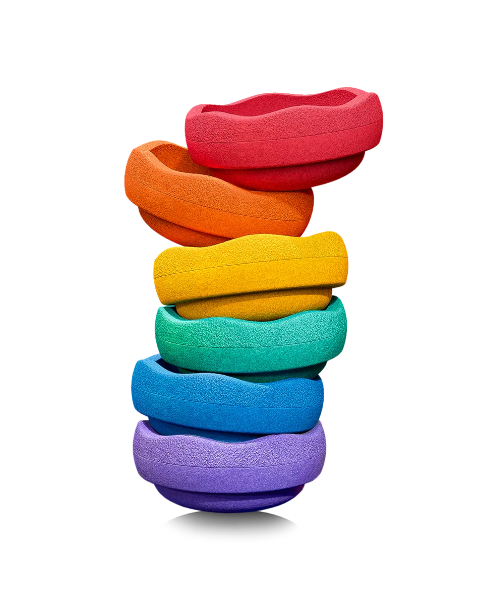 Stapelstein Original "Rainbow Classic" 6er Set