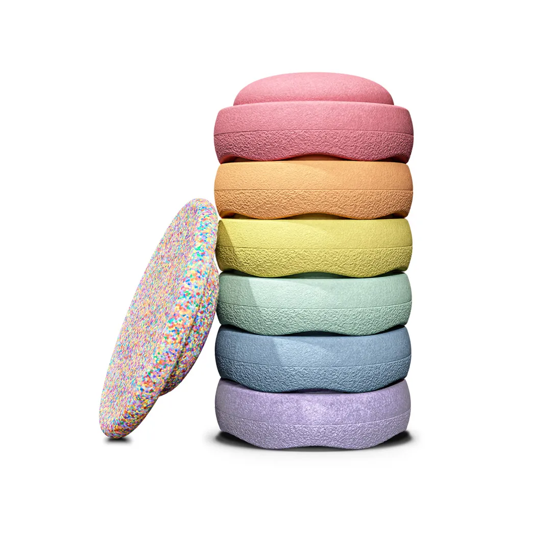 Stapelstein Rainbow Pastel Bundle (6+1 Board)
