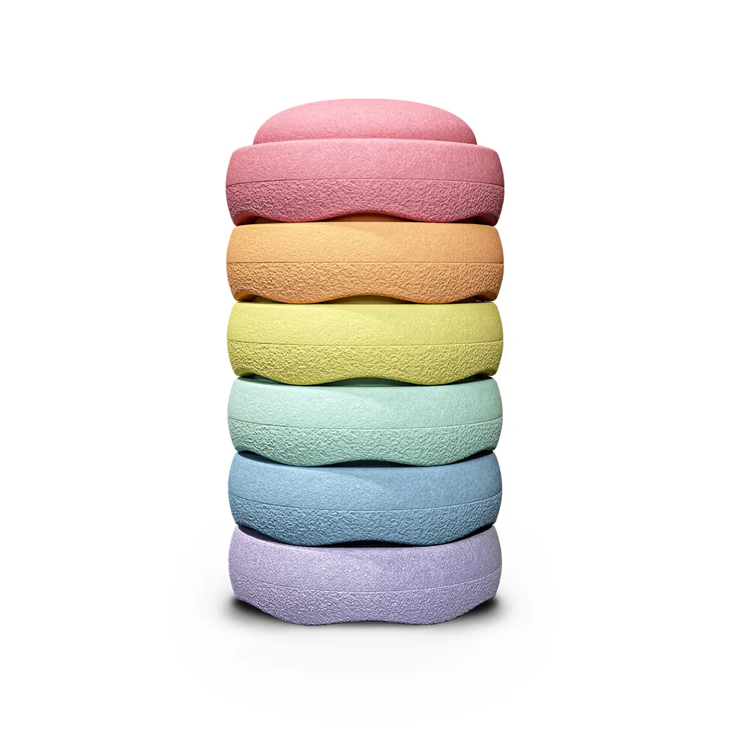 Stapelstein Rainbow Pastel (6 Stück)