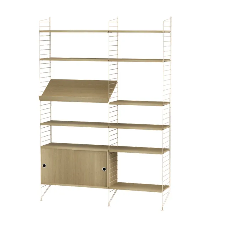 String Furniture Regalsystem H | Eiche/Beige