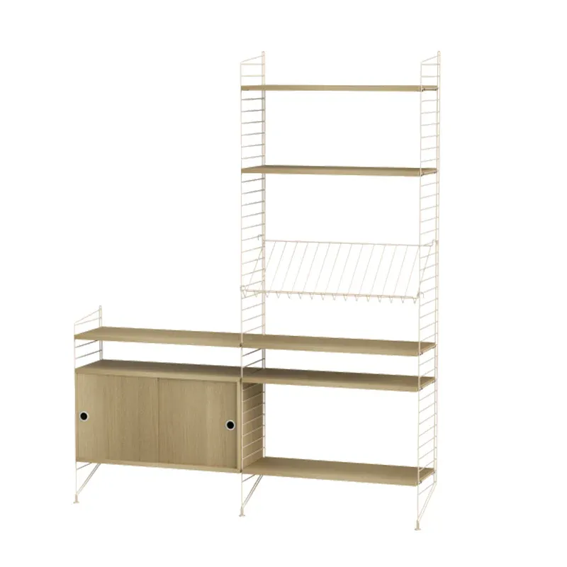String Furniture Regalsystem K | Eiche/Beige
