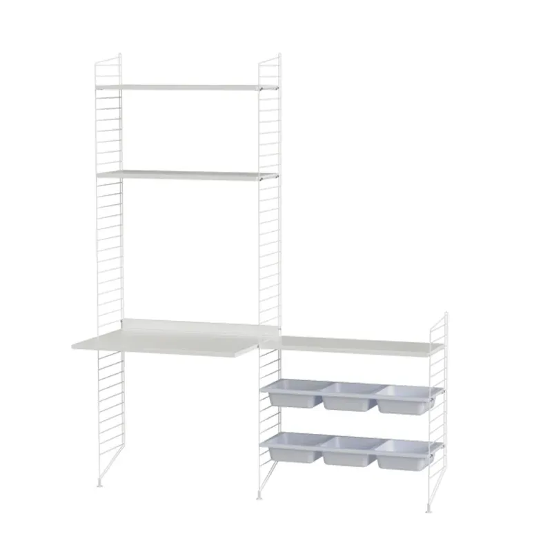 String Furniture Schreibtischkombination E | Weiss/Weiss