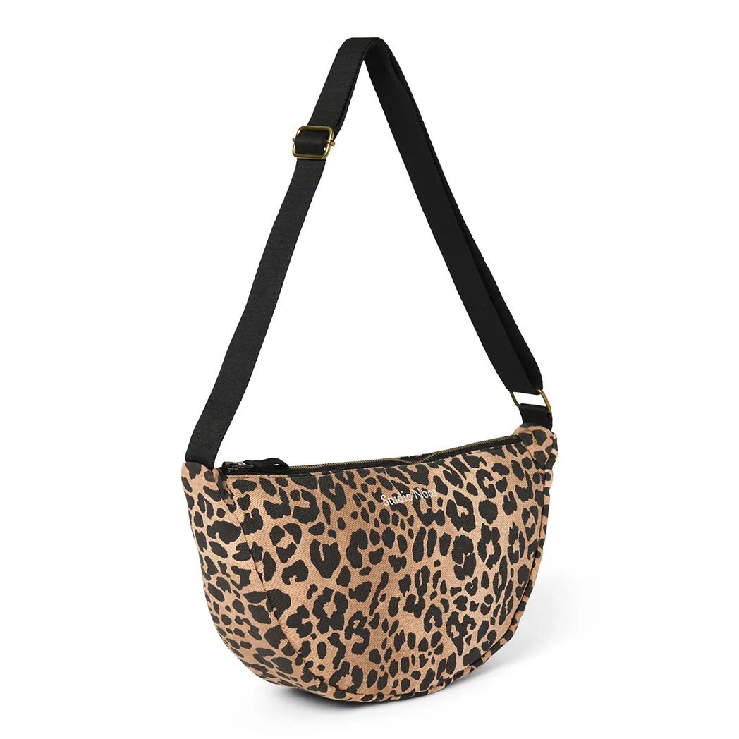 Umhängetasche "Fanny Pack" Cotton Brown Leopard