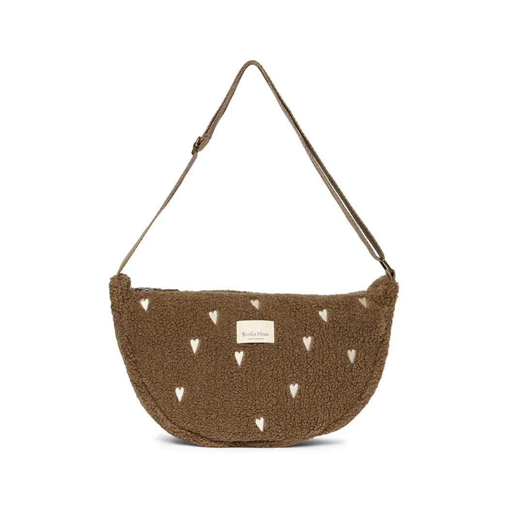 Frauen Fanny Pack Teddy Hearts Brown