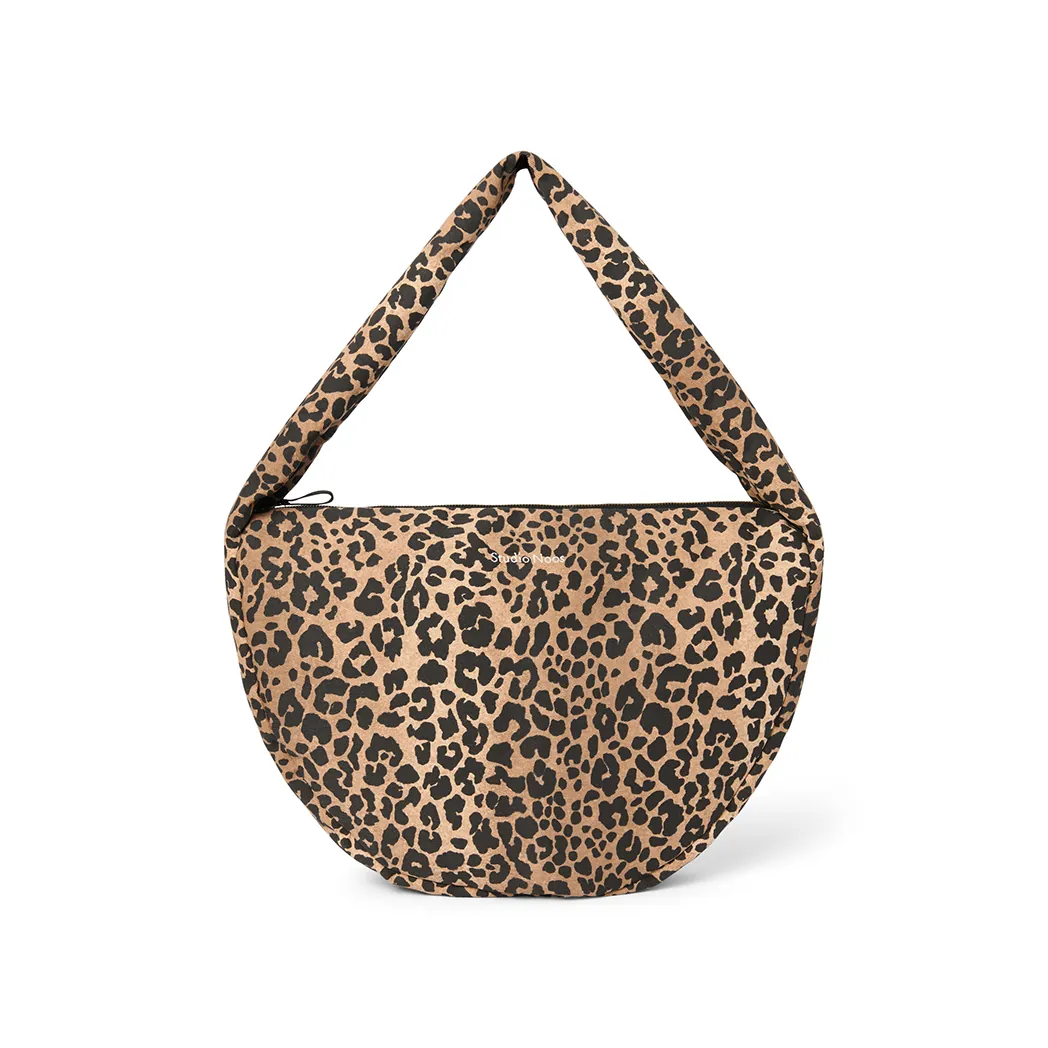Umhängetasche "Cross Body Bag" Soft Cotton Brown Leopard