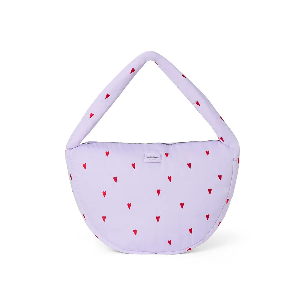 Umhängetasche "Cross Body Bag" Puffy Purple Hearts