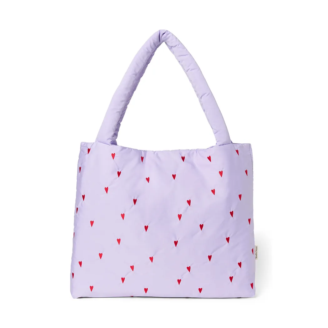 Tragetasche "Mom Bag" Puffy Purple Hearts