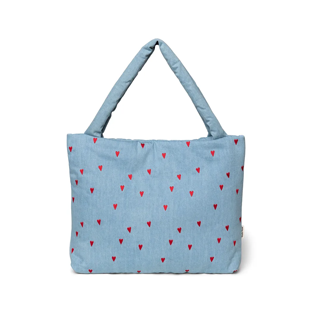 Tragetasche "Mom Bag" Denim Hearts