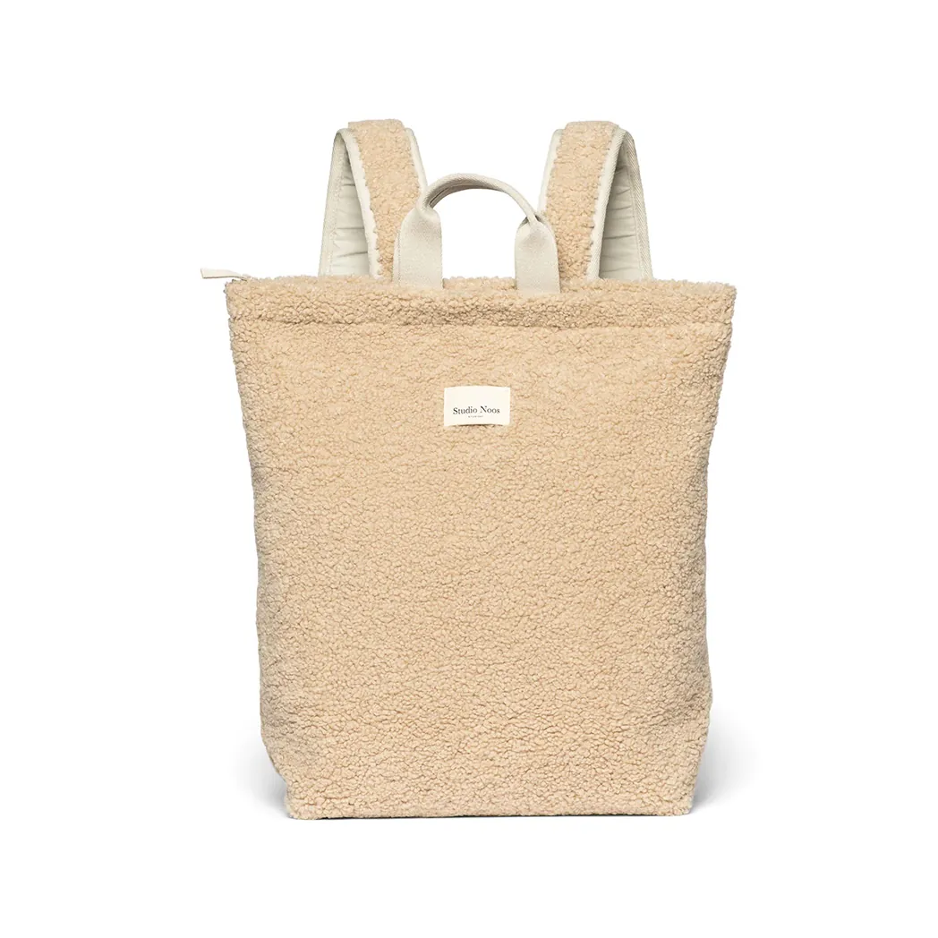 Frauen Rucksack Teddy Ecru