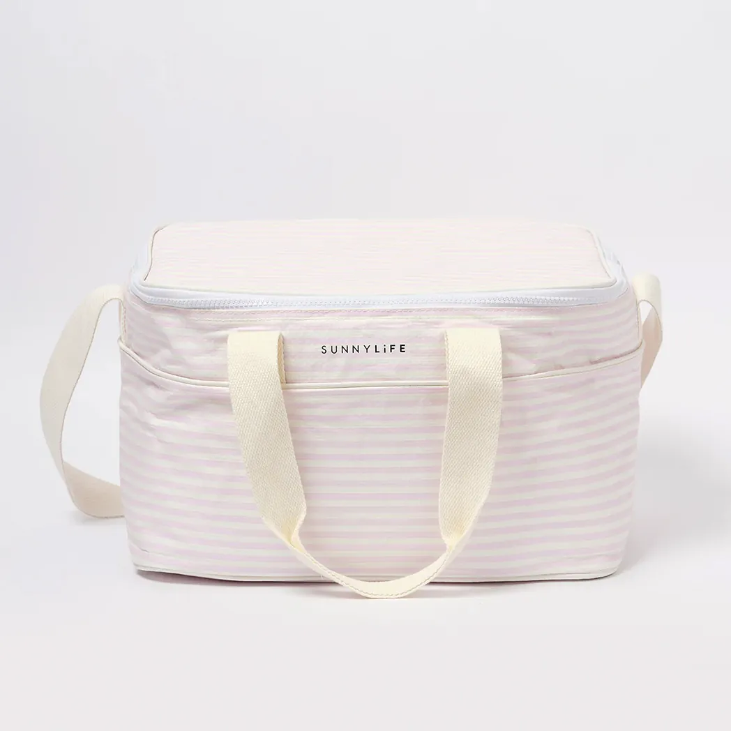 Cooler Bag Light Lazy Days Pink Stripe