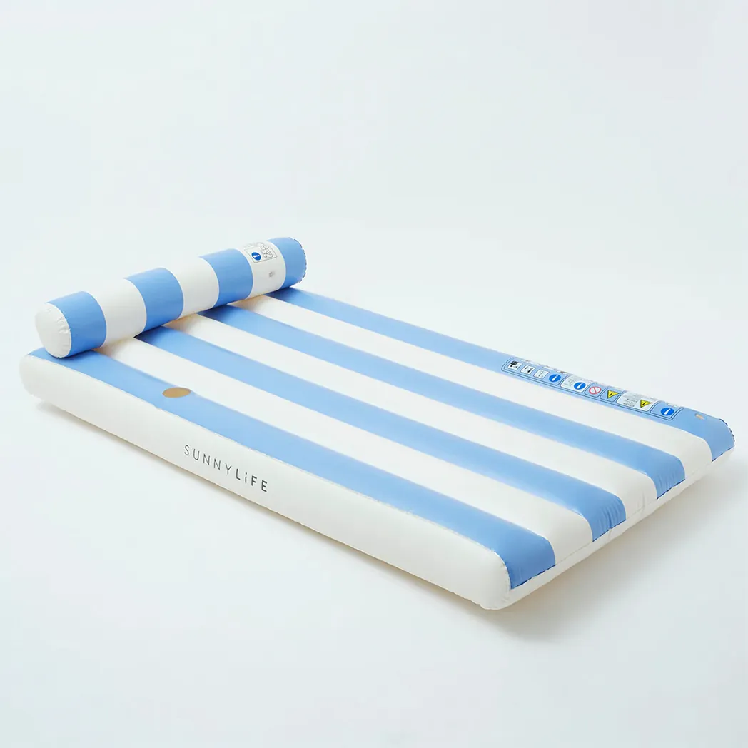 Luftmatratze Luxe Blue Stripe
