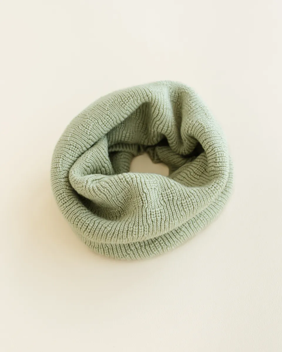 Hvid Schlauchschal "Gigi" Mint
