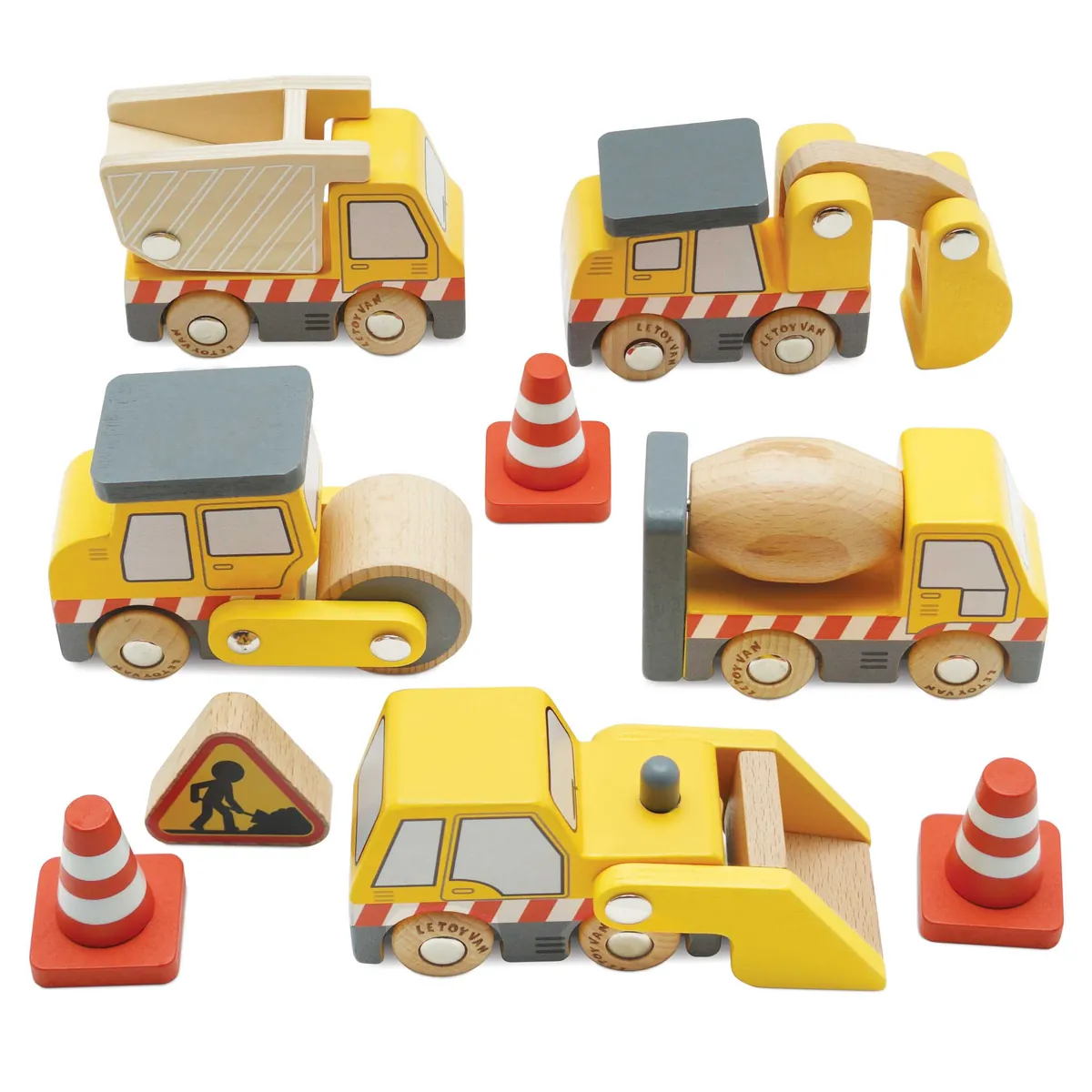 Le Toy Van Baufahrzeug Set