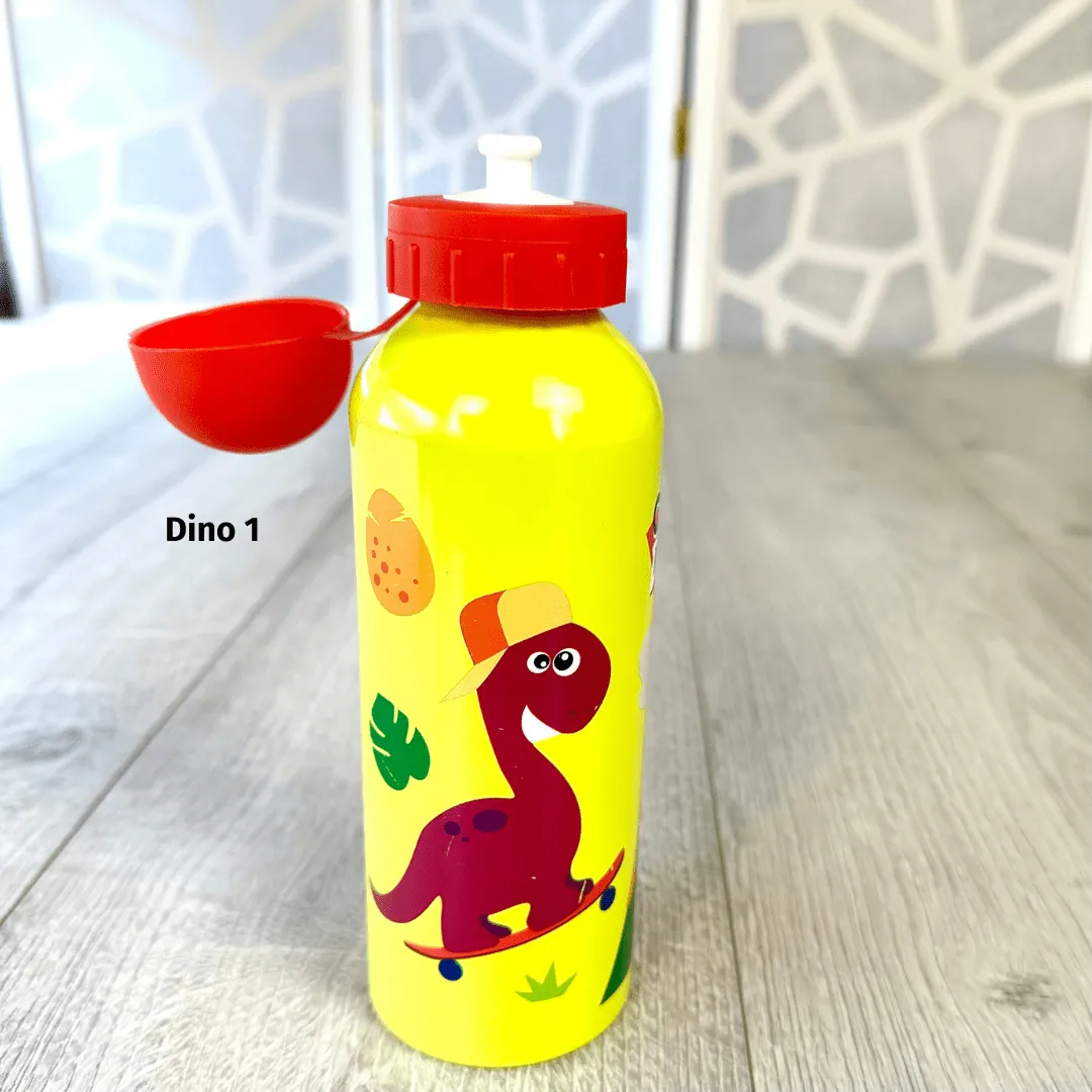 Trinkflasche Aluminium Dino