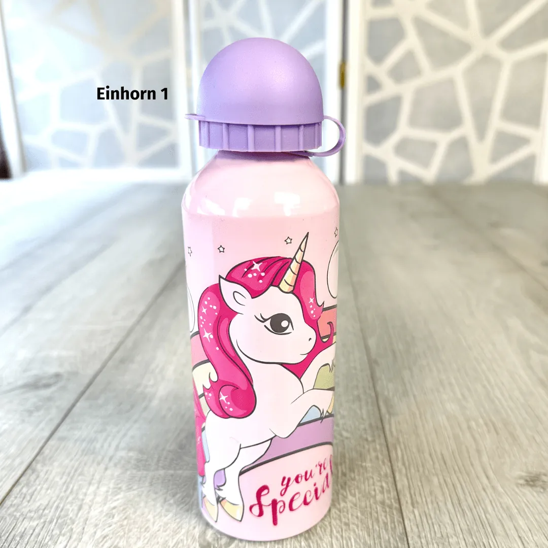 Trinkflasche Aluminium Einhorn