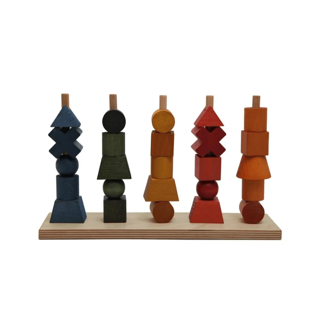 Montessori Spielzeug - Formen Steckspiel Rainbow
