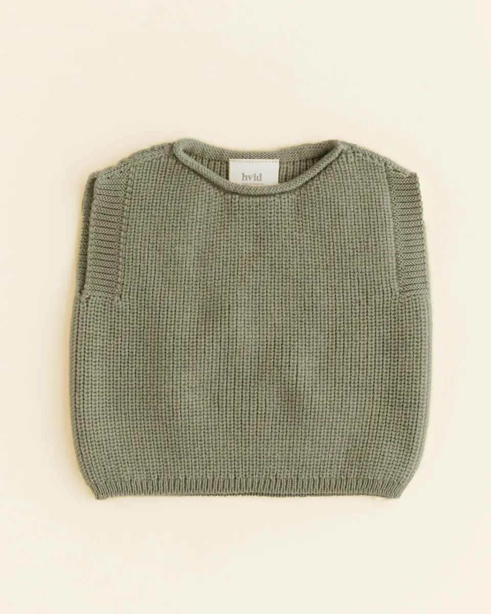 Hvid Strick-Weste Baby "Harvey" | Artichoke