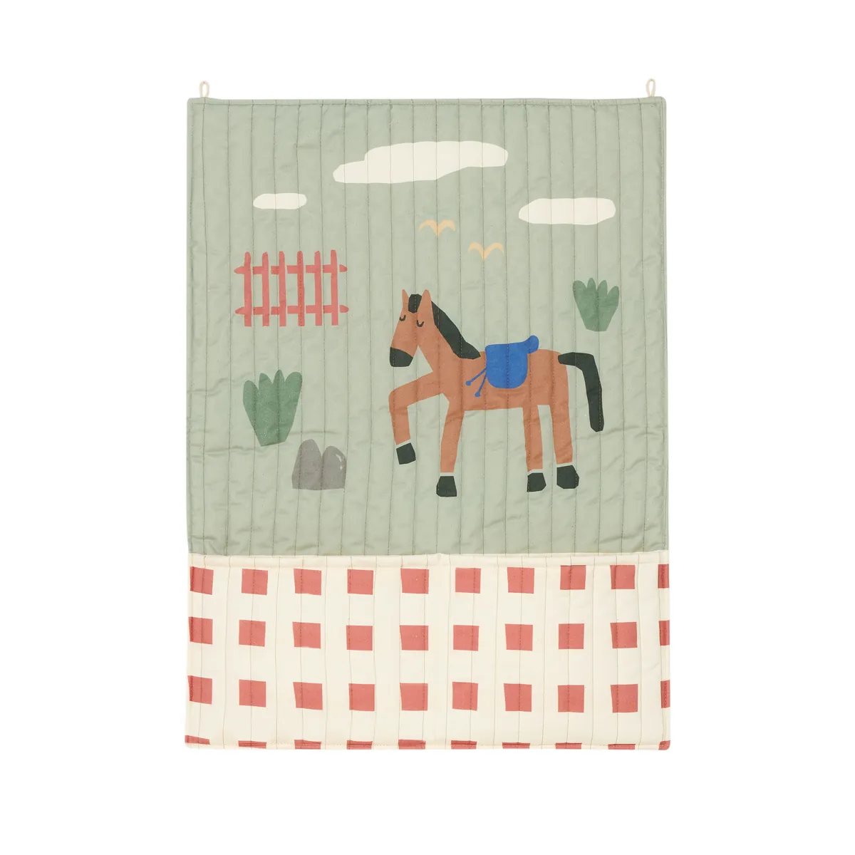 Nobodinoz Gesteppter Wand-Organizer Sweet Horse