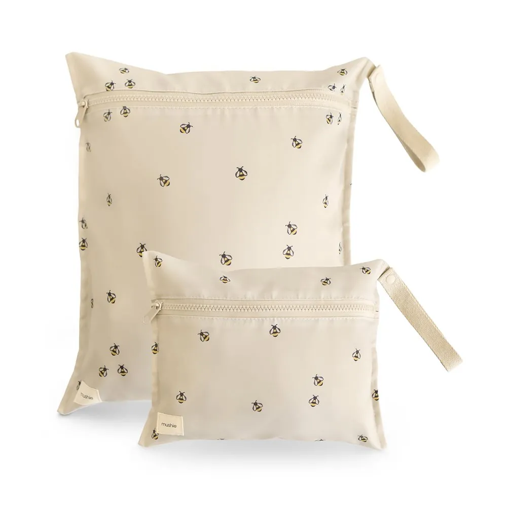 Mushie Wet Bag 2-er Set | Bees