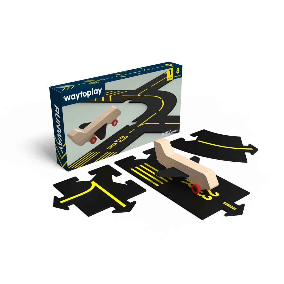 Waytoplay Runway | Airport-Set mit Flugzeug