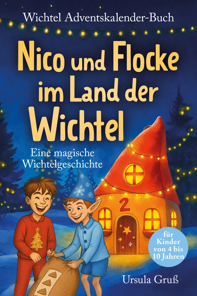 Wichtel-Adventskalender-Buch | Eine magische Wichtelgeschichte für Kinder von 4 bis 10 Jahren | Nico und Flocke im Land der Wichtel