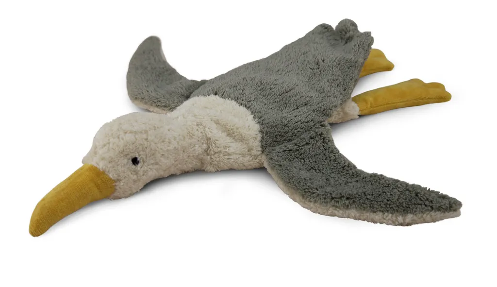 Senger Kuscheltier/Wärmekissen Möwe | Klein Grau
