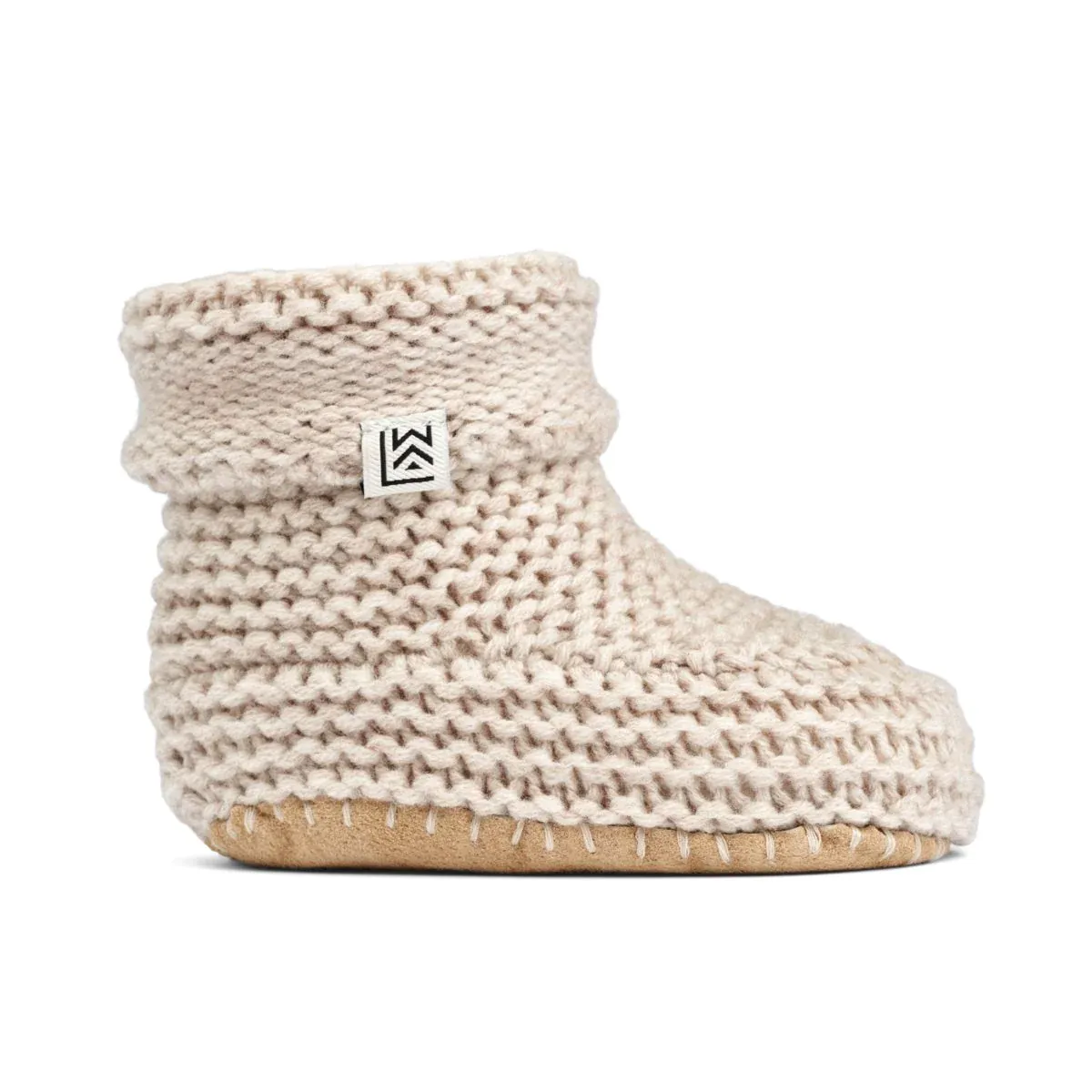 Vigge Baby Strick Füsslinge Melange Sandy
