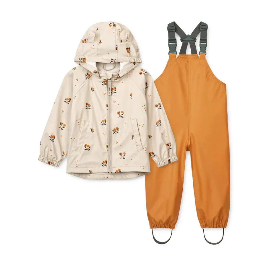 Melodi Regenbekleidungsset Peach Sandy