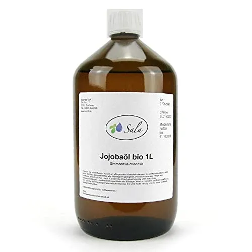 Jojobaöl kaltgepresst bio, 1l, Jojobaöl kaltgepresst bio, 1 l (1er Pack)
