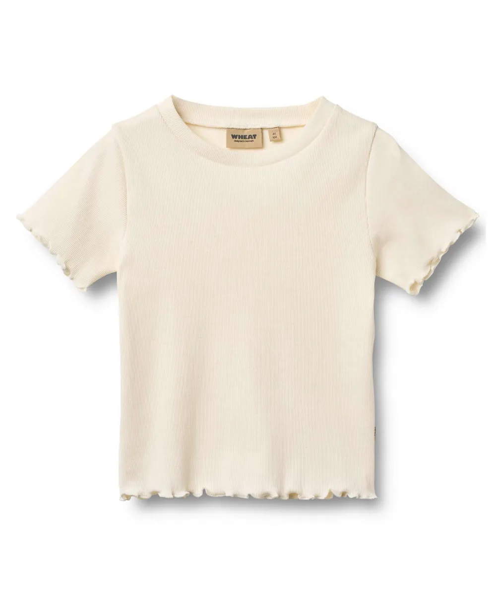 Wheat • Alicia T-Shirt Rib ivory