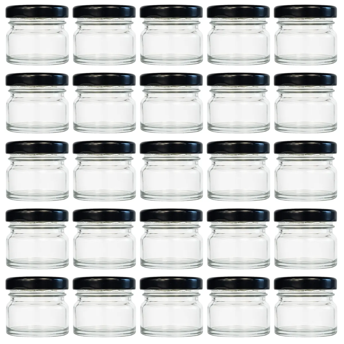 Mini Marmeladengläser mit Schraubdeckel (25 Stück, 30 ml), 30 ml 25