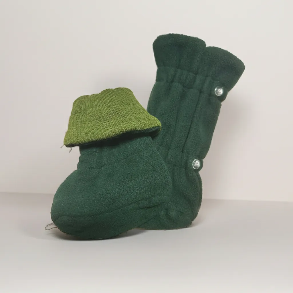 Many Month Winter Booties Garden Moss Green / Dark Green