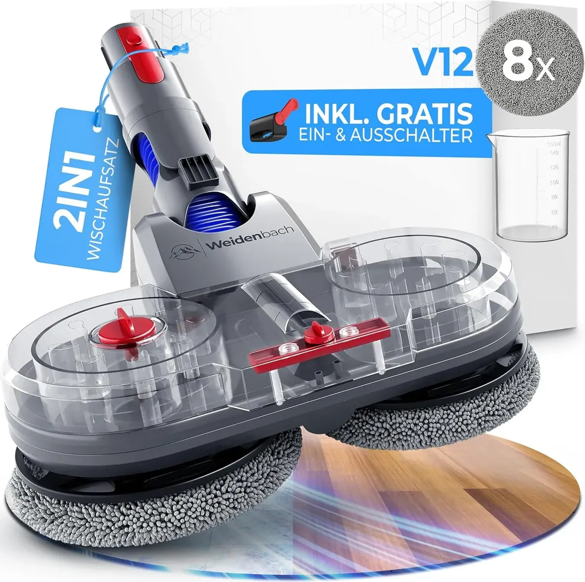 Wischaufsatz für Dyson V12 Nass- und Trockensauger, V12
