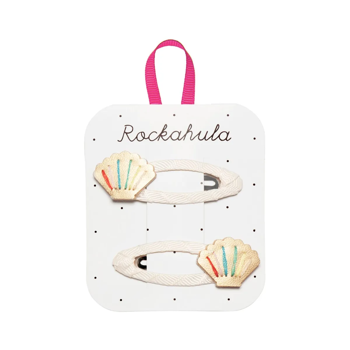 Rockahula Haarspangen  -  Rainbow Shell Clips