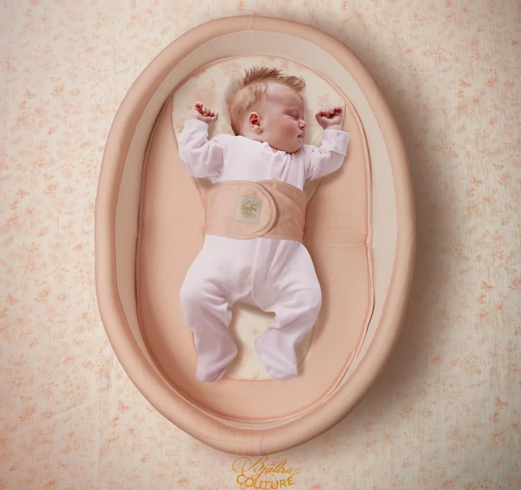 Babynest für unterwegs Vintage Girl rosa