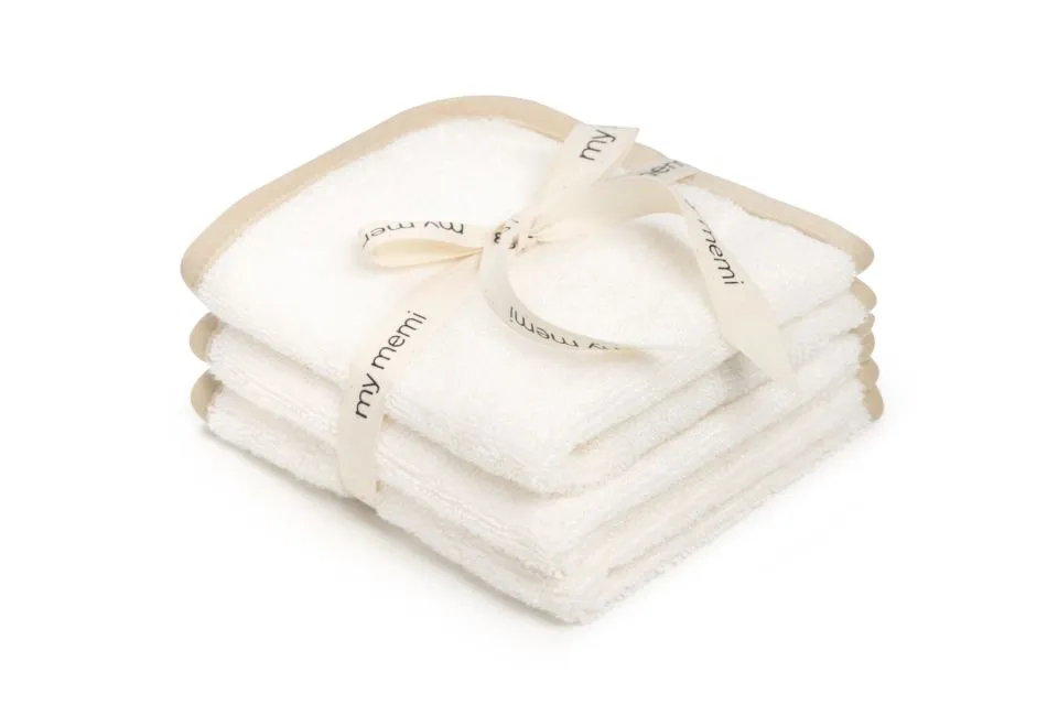 Bamboo washcloth 3pack - Cream