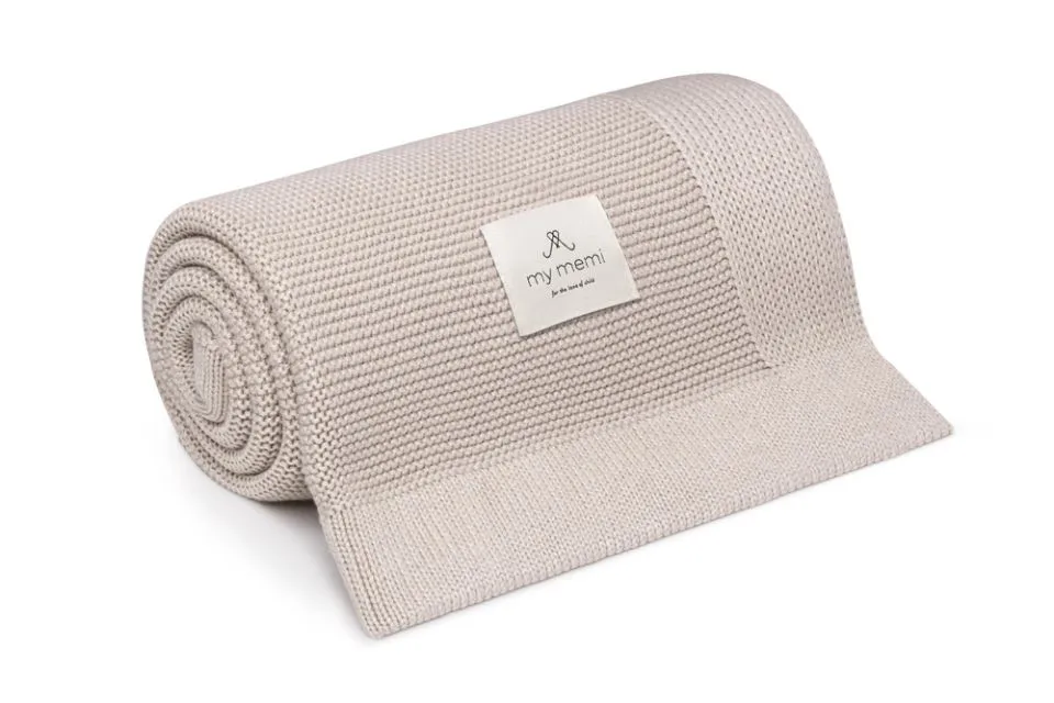 Bamboo Baby Blanket - Light Beige Classic