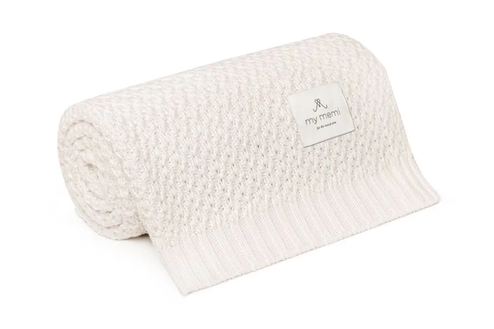 Bamboo Baby Blanket - Chain Cream
